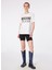 Yuvarlak Yaka Baskılı Beyaz Kadın T-Shirt 241K1J0712 3