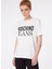 Yuvarlak Yaka Baskılı Beyaz Kadın T-Shirt 241K1J0712 4