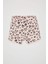 Kız Bebek Leopar Desenli Penye Kısa Kollu Şortlu Pijama Takımı C0911A524HS 2