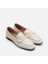 01AYH283270A400 HAKIKI Deri Kemik Kadın Loafer 2