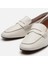 01AYH283270A400 HAKIKI Deri Kemik Kadın Loafer 4