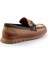Vizon Kahve Hakiki Deri Erkek Loafer Ayakkabı E01798105103 3