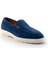 Mavi Süet Hakiki Deri Erkek Casual Ayakkabı E01585722502 2