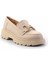 Bej Kumaş Kadın Loafer Ayakkabı K01246170504 3