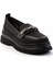 Siyah Triko Kadın Loafer Ayakkabı K01474200882 3