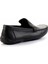 Siyah Hakiki Deri Erkek Loafer Ayakkabı E01439100103 4