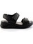 Siyah Hakiki Deri Kadın Sandalet K05281018103 1