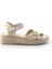 Bej Hakiki Deri Kadın Sandalet K05763092603 2