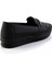 Siyah Platin Taşlı Kadın Loafer Ayakkabı K01621073009 3