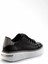 Siyah Platin Simli Kadın Sneaker K01377023609 3