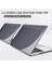Apple Macbook Air M3 13.6 Inç 2024 M3 Çip A3113 Uyumlu Siyah Şeffaf Kılıf Koruyucu Sert Kapak Parlak 3