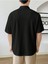 Erkek Oversize Polo Yaka Waffle T-Shirt Poloyaka-Fermuarlı 3