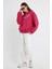 Fuşya Hoodie, Oversize Hoodie, Kadın Hoodie, Kanguru Cepli Hoodie, Lastikli Hoodie 1
