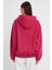 Fuşya Hoodie, Oversize Hoodie, Kadın Hoodie, Kanguru Cepli Hoodie, Lastikli Hoodie 4