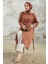 Kemerli Omuzu Taşlı Tunik - Camel 3