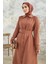 Kemerli Omuzu Taşlı Tunik - Camel 4