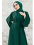 Viona Taşlı Abaya - Zümrüt 3