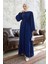 Viona Taşlı Abaya - Indigo 4
