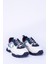 Tracky Beyaz Lacivert Kadın Spor Ayakkabısı Sneaker 3