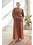 Lena Işleme Detaylı Abaya - Camel 3
