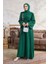 Lora Taşlı Abaya - Zümrüt 2