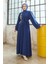 Lora Taşlı Abaya - Indigo 3