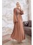 Lora Taşlı Abaya - Camel 3