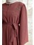 Lena Işleme Detaylı Abaya - Gül Kurusu 4