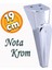 Nota Mobilya Kanepe Sehpa Tv Ünitesi Koltuk Ayağı Baza Ayakları Krom Gümüş 19 cm 1