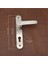 Kaira Inox Zamak Aynalı Yale Çelik Kapı Kolu 1 Takım 3