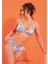 51548 Yaprak Desen Üçgen Bikini Takım -Laciv - - 38 1