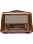 Nostaljik Radyo Gerçek Ahşap Eskitme Bluetooth Hoparlör Mp3 Çalar Müzik Kutusu 4
