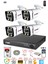 4 Kameralı Full Hd Gece Renkli - Su Geçirmez Ultra LED Güvenlik Kamerası Seti 320 GB 1
