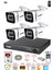 4 Kameralı Full Hd Gece Renkli - Su Geçirmez Ultra LED Güvenlik Kamerası Seti 320 GB 2