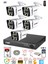 5 Kameralı Full Hd Gece Renkli - Su Geçirmez Ultra LED Güvenlik Kamerası Seti 1 Tb 1