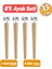 Ahşap (35 CM) Sehpa Masa Puf Tabure Tv Ünitesi Ayağı Ayakları M8 Civatalı Bağlantı Aparatlı 4'lü Set 1