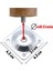 Ahşap (25 CM) Sehpa Puf Tabure Tv Ünitesi Ayağı Ayakları M8 Civatalı Bağlantı Aparatlı 4'lü Set 4