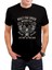 Kanatlı Motor Baskılı Siyah Unisex T-Shirt C303 1