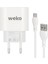 WK-21441 Pdu Qc 3.0 Amper Şarj Başlık Adaptörü + Mıcro USB Kablo No:1 2