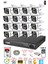 16 Kameralı Full Hd Gece Renkli - Su Geçirmez Ultra LED Güvenlik Kamerası Seti 500 GB 1
