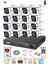 16 Kameralı Full Hd Gece Renkli - Su Geçirmez Ultra LED Güvenlik Kamerası Seti 500 GB 2