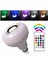 Gece Lambası Bluetooth Hoparlör Ledli Lamba Kumandalı Mp3 Çalar Ampul Renkli Ampul 3