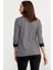 Çapa Detaylı Çizgili Penye T-Shirt - Siyah 4