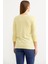 Çizgili Uzun Kol Düğme Detaylı T-Shirt - Sarı 5