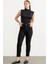 Likralı Fit Mom Jean - Siyah 5