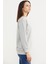Sıfır Yaka Oversize Sweatshirt - Gri 3