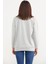 Sıfır Yaka Oversize Sweatshirt - Gri 4