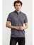 Desenli Slim Fit Triko Polo Yaka T-Shirt - Petrol 4