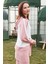 Fermuarlı Tunik Krep Takım - Pembe 4