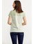Marine Düğme Detaylı T-Shirt - Yeşil 4